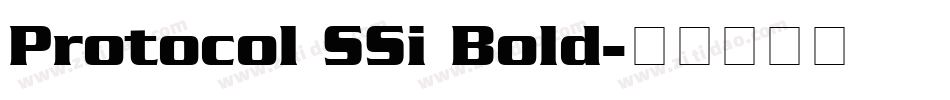 Protocol SSi Bold字体转换